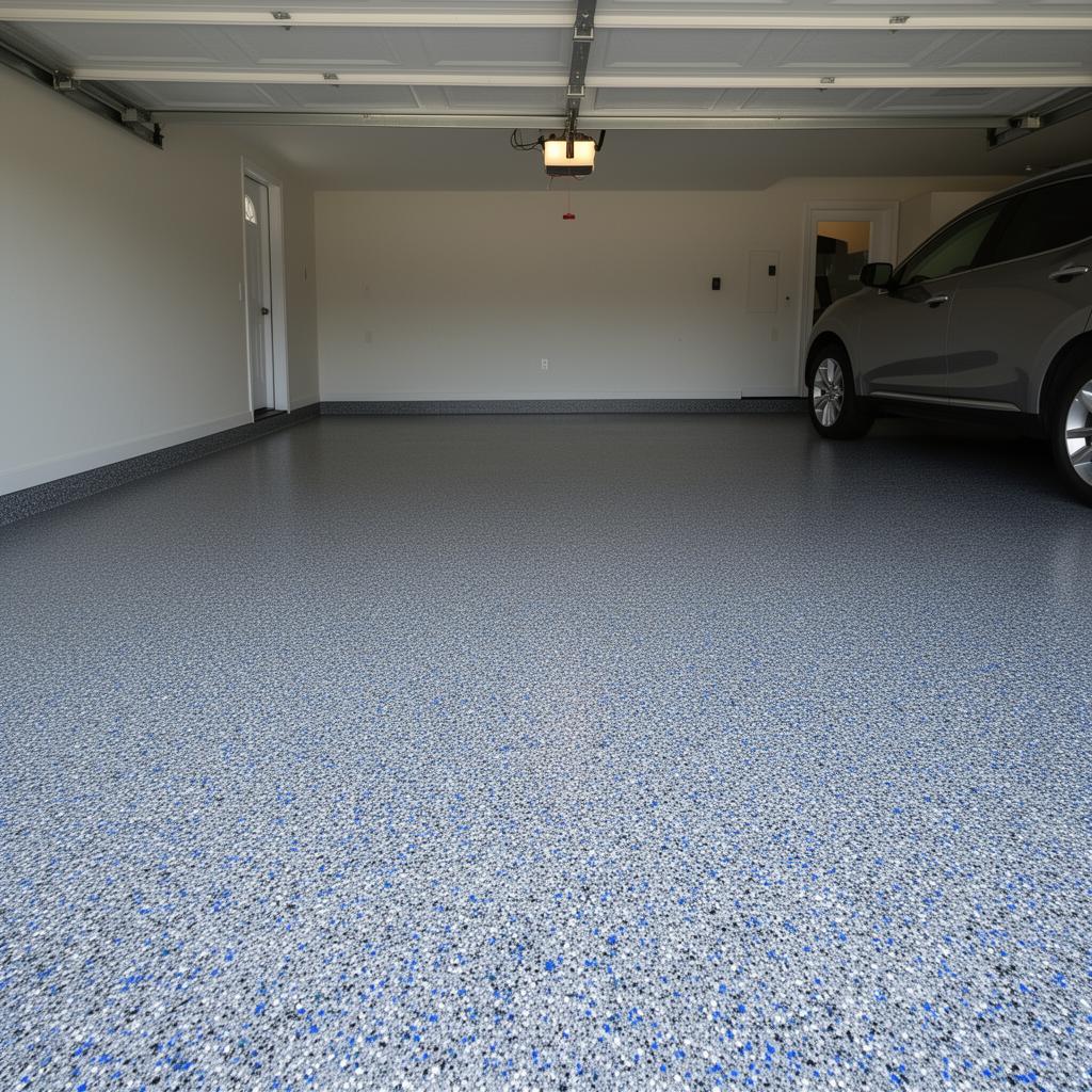 Flakesgolv för garage och verkstad i Stockholm